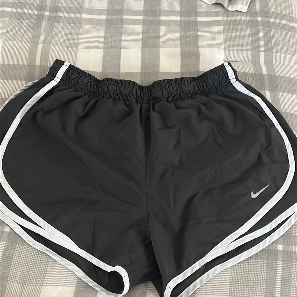 Nike TEMPO Women's Black and White Athletic Shorts